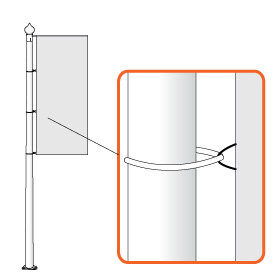 BANNER BAR karoga pacelšanas sistēma vertikālai izvietošanai