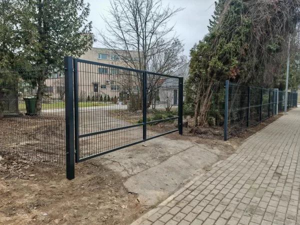Vārti ar iemetinātu 2D paneli